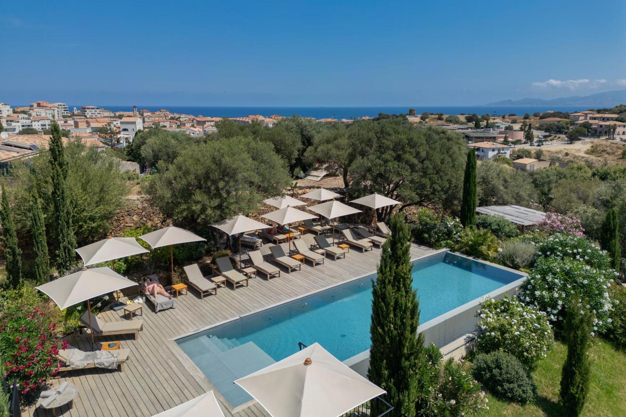 Hotel Restaurant Villa Josephine LʼÎle-Rousse Buitenkant foto